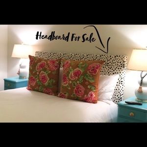 Spotted Headboard - Black and White
